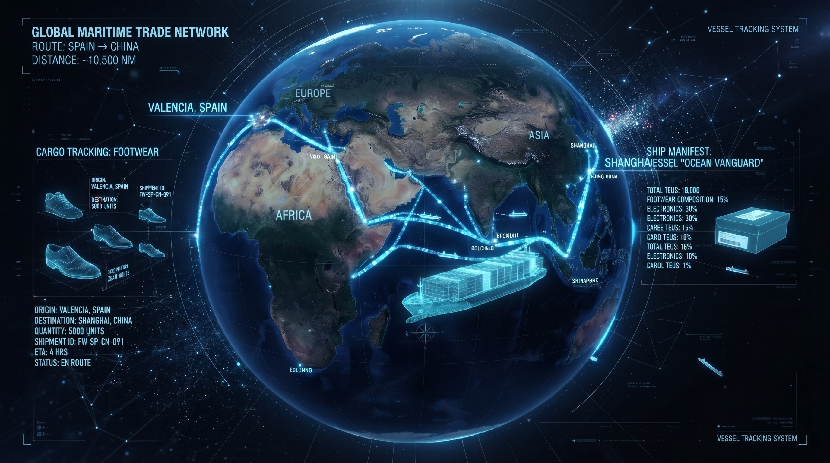 Footwear: Logistics from China